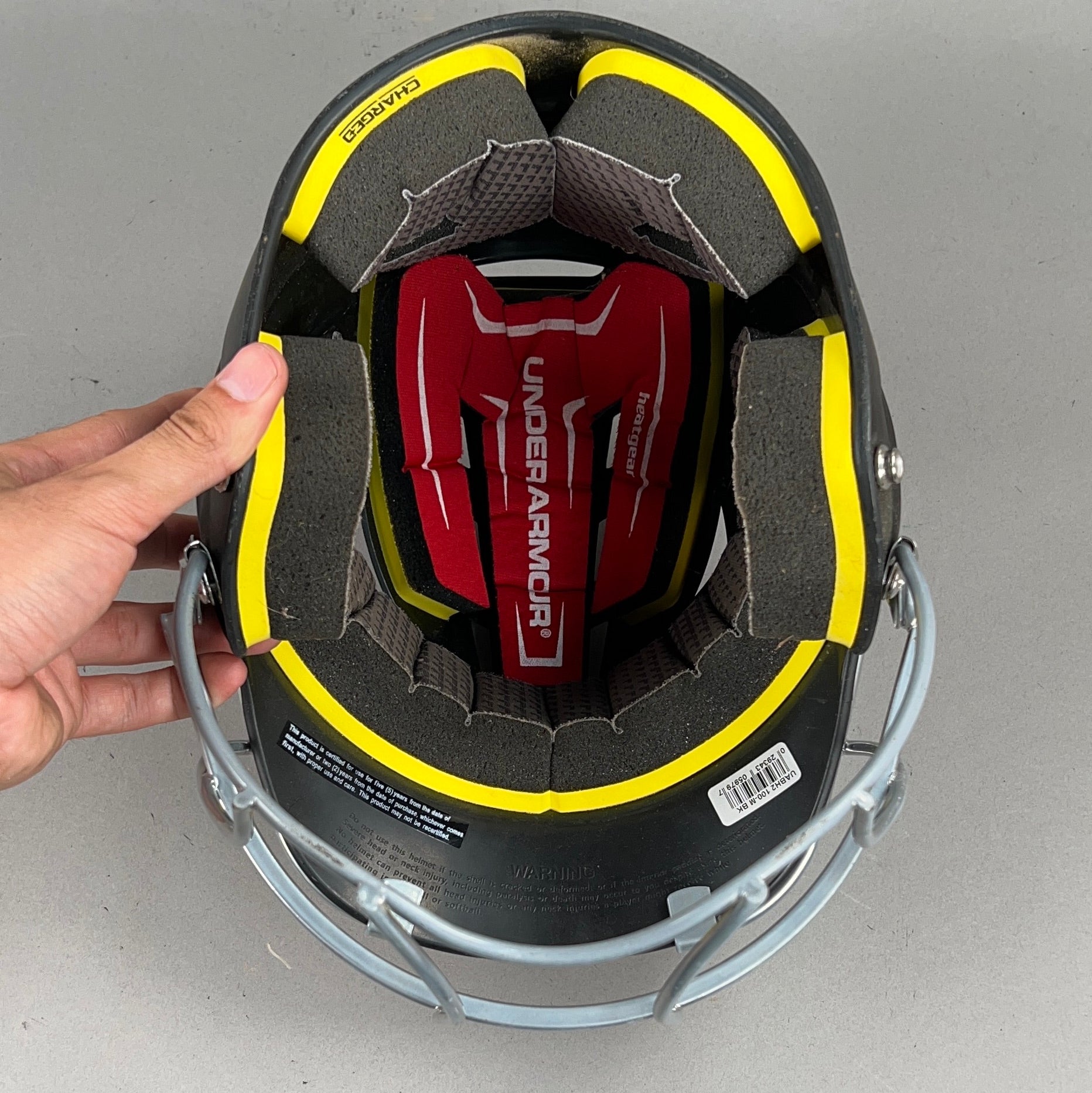 Under Armour UABH2-100 6 1/2" to 7 1/2" Senior Softball Batting Helmet — view 7