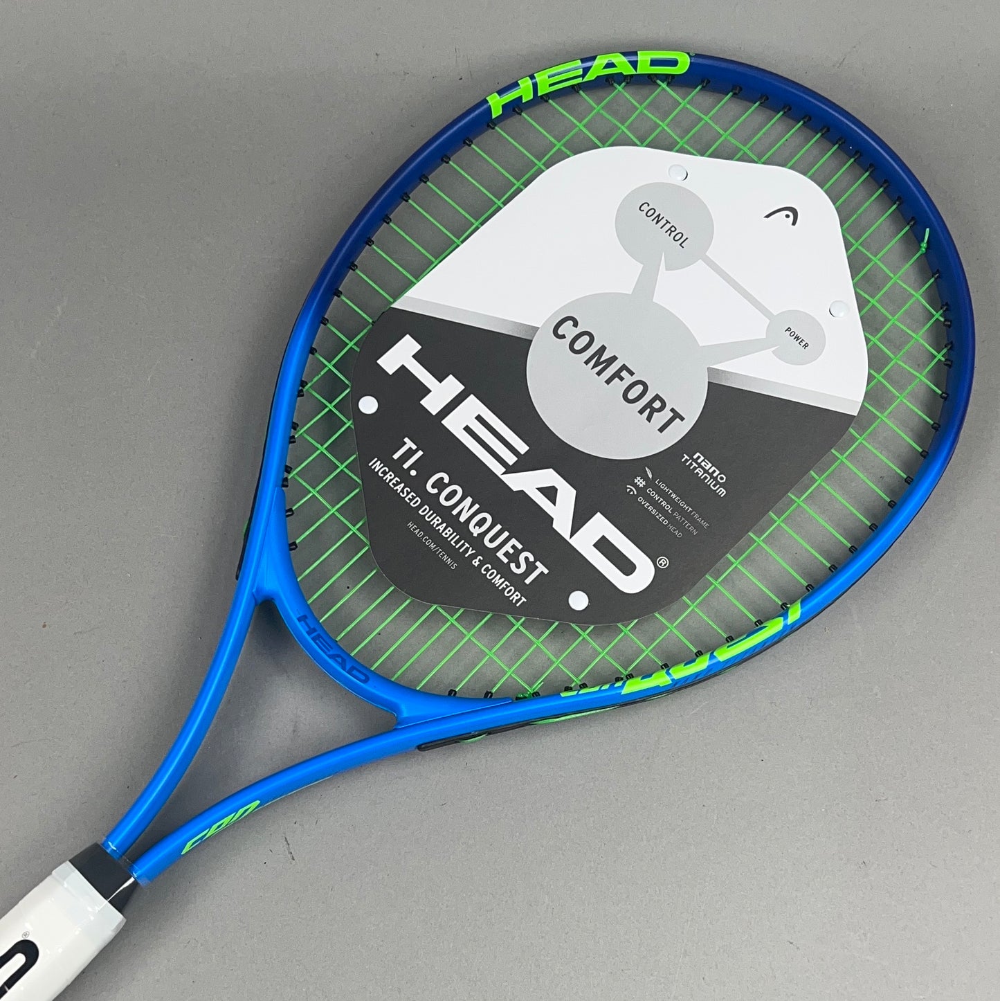 Head Ti Conquest Tennis Racquet 4 3/8" Grip & 108in² Head Size