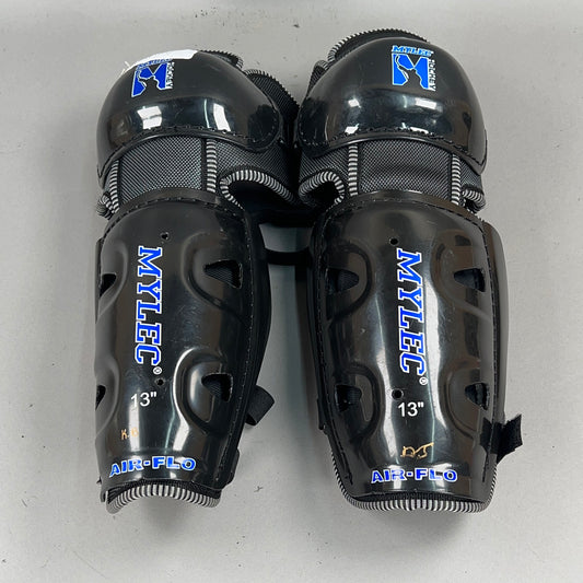 Mylec Air-flo Intermediate 13" Vintage Hockey Shin Guards
