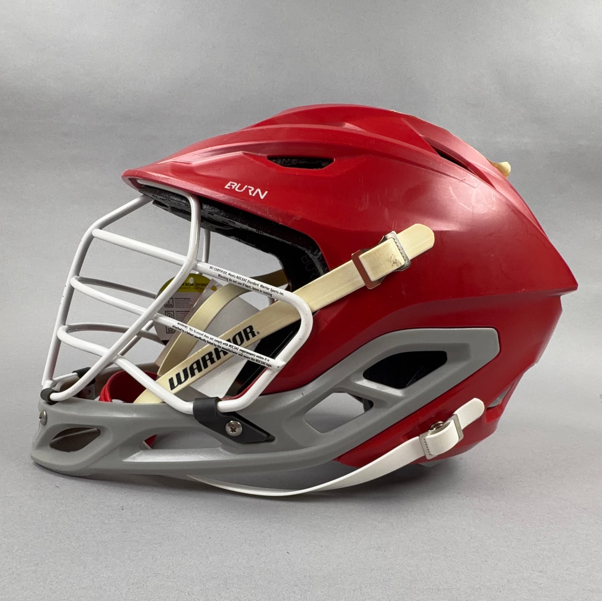 Warrior Burn OSFM Adjustable 22.5" to 24.5" Senior Lacrosse Helmet