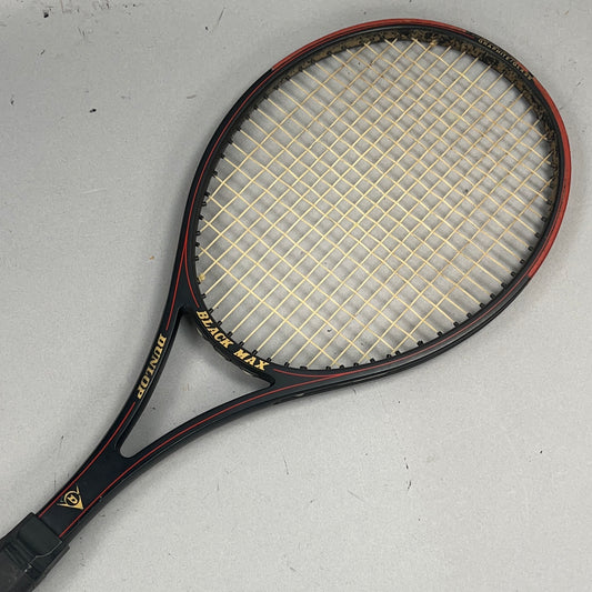 Dunlop Black Max Vintage Tennis Racquet 4 1/2" Grip & Head Size