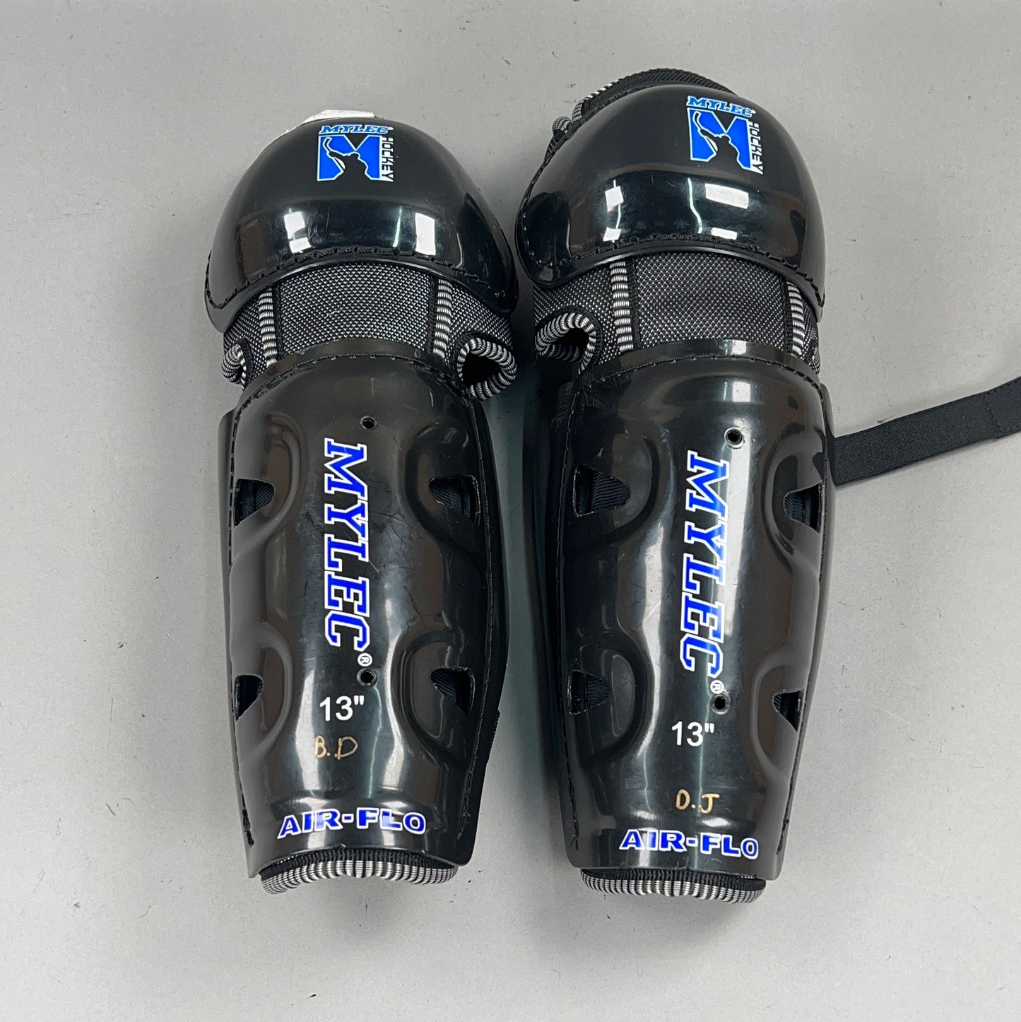 Mylec Air-Flo Intermediate 13" Vintage Hockey Shin Guards