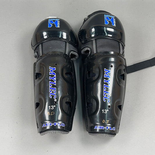 Mylec Air-Flo Intermediate 13" Vintage Hockey Shin Guards