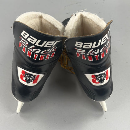 Bauer Black Panther Size 9Y Vintage Ice Skates