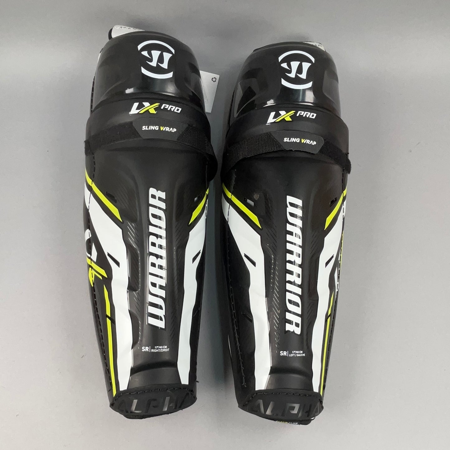 Warrior Alpha LX Pro Stock Senior 17" Hockey Shin Guards