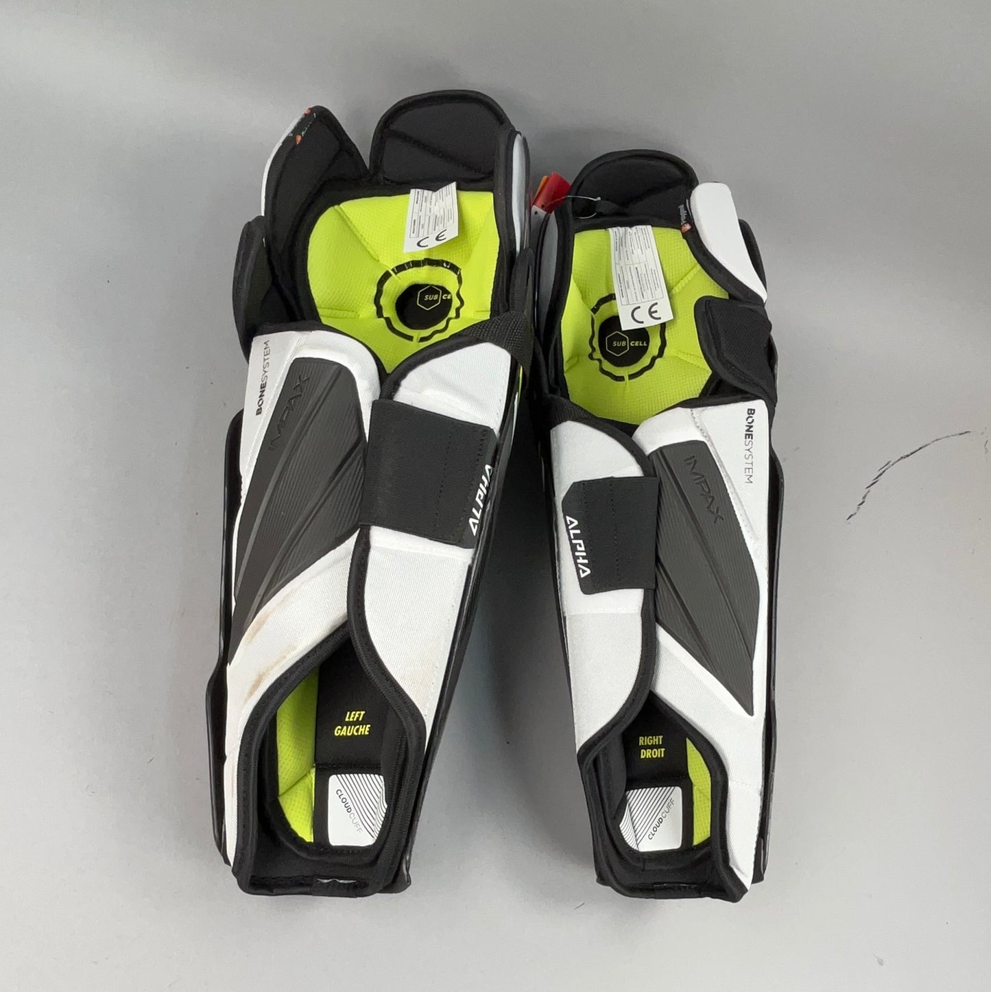 Warrior Alpha LX NHL Pro Stock Senior 17" Hockey Shin Guards