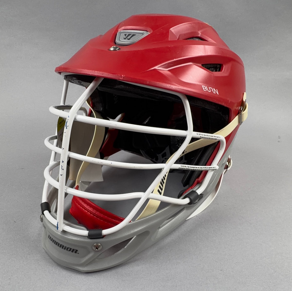 Warrior Burn OSFM Adjustable 22.5" to 24.5" Senior Lacrosse Helmet