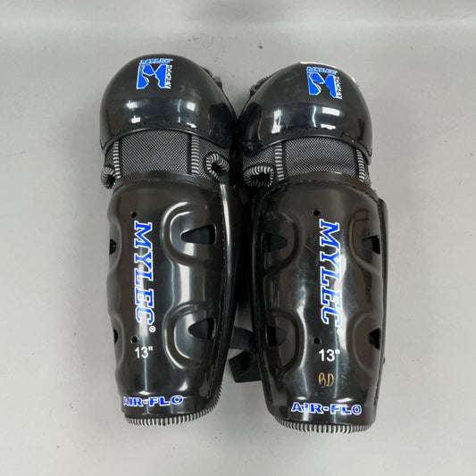 Mylec Air-Flo Intermediate 13" Vintage Hockey Shin Guards