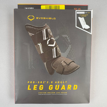 EvoShield Pro-SRZ 2.0 Adult Leg Guard (White) Left Hand Hitter