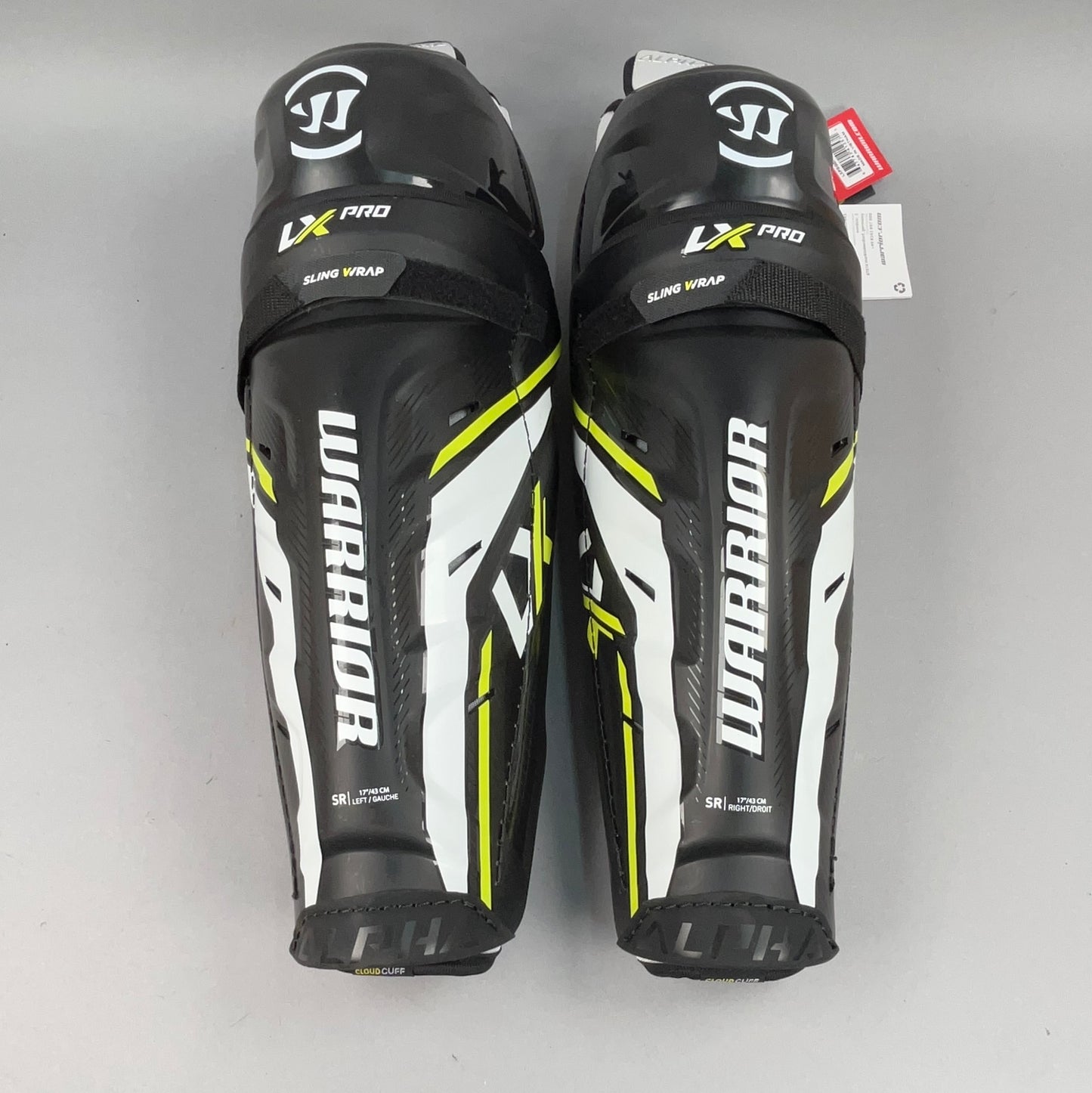 Warrior Alpha LX NHL Pro Stock Senior 17" Hockey Shin Guards
