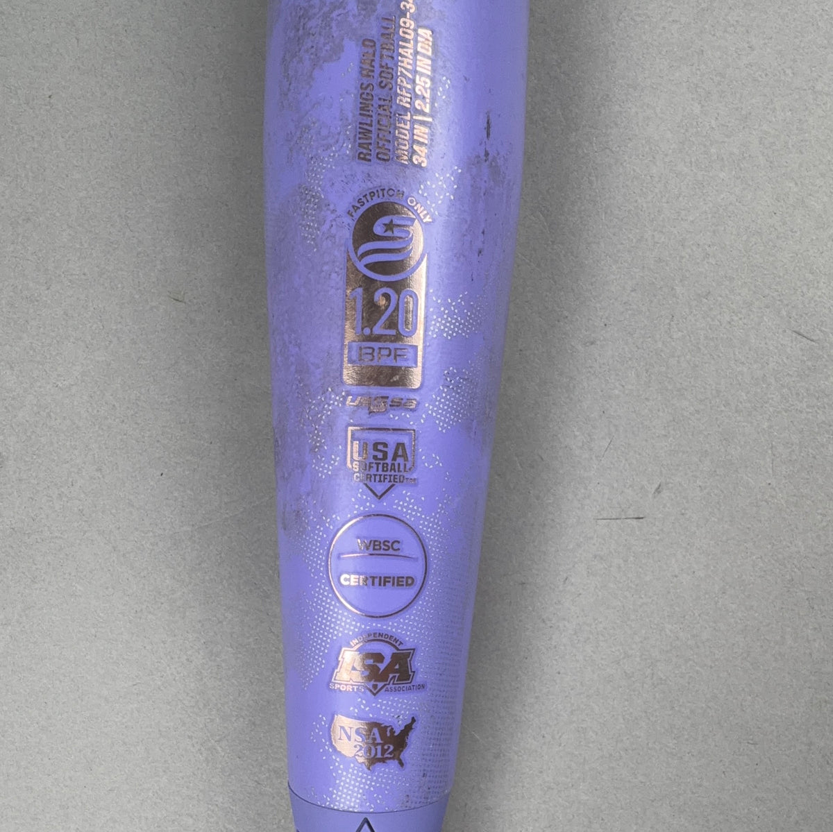 Rawlings Halo 34/25 (-9) ASA / NSA / USSSA Softball Bat