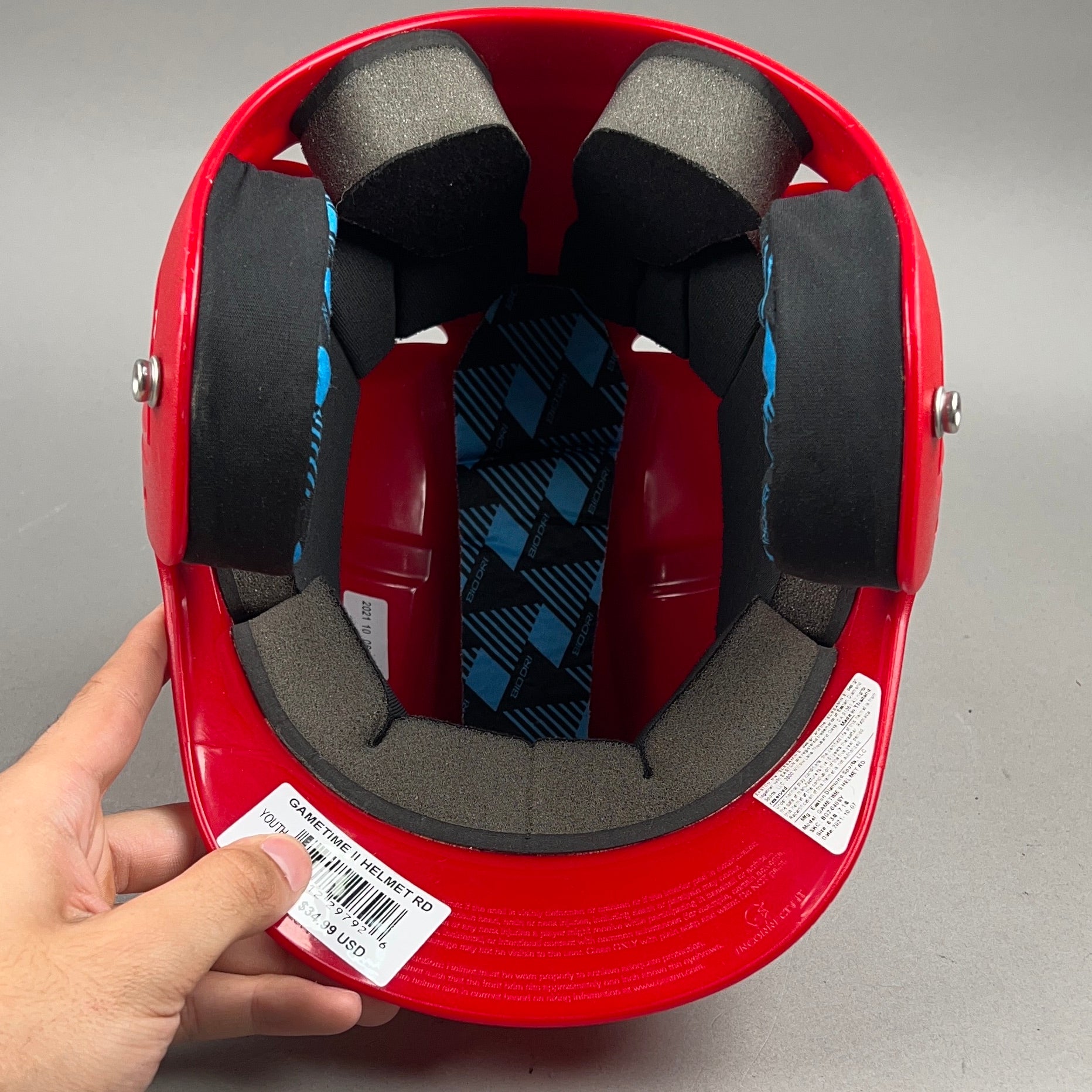 Easton Gametime II 6 3/8" to 7 1/8" Youth Baseball Batting Helmet — view 7