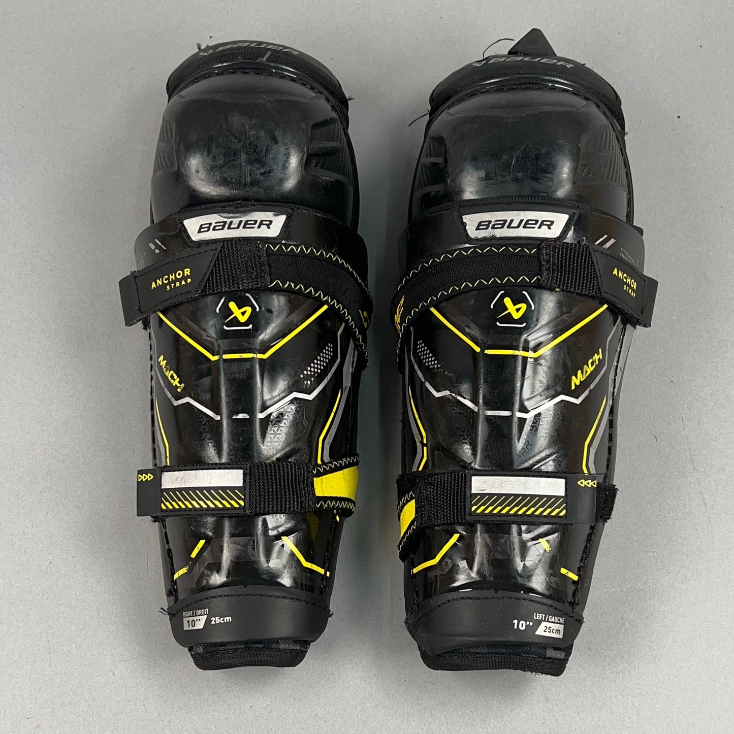 Bauer Mach Youth 10" Hockey Shin Guards