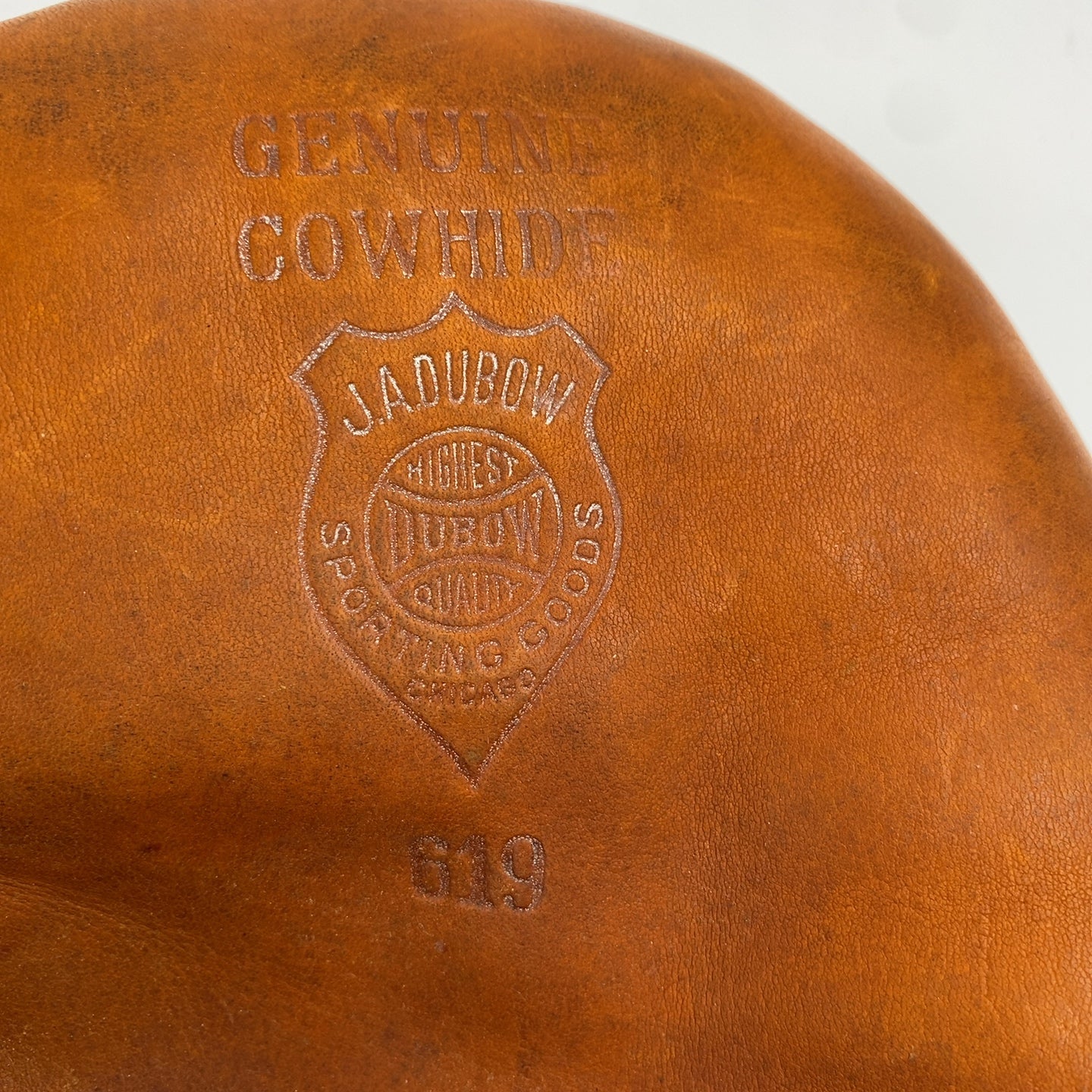 VINTAGE Genuine Cowhide J.A. Dubow 619 Micky Livingston Right Hand Thrower Baseball Glove